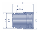 009130 MPCKEW035025032  PLUNER HEAD 250BAR CAST IRON GG25.JPG