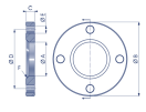 009601 MPLF05010904X11  FLANGE  STEEL S355JR ASTM A105 4BOLTS.JPG