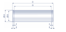 010432 MPPEN010034  FORK PIVOT C40 PHOSPHATED STEEL.JPG